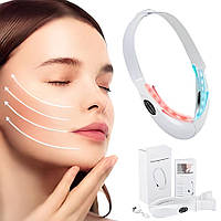 Устройство для подтяжки подбородка "V Face Beauty Meter": 5 режимов, 8 уровней интенсивности, белого цвета