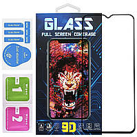 Защитное стекло Premium Glass 9D Realme C33 C30S Black BM, код: 8141645