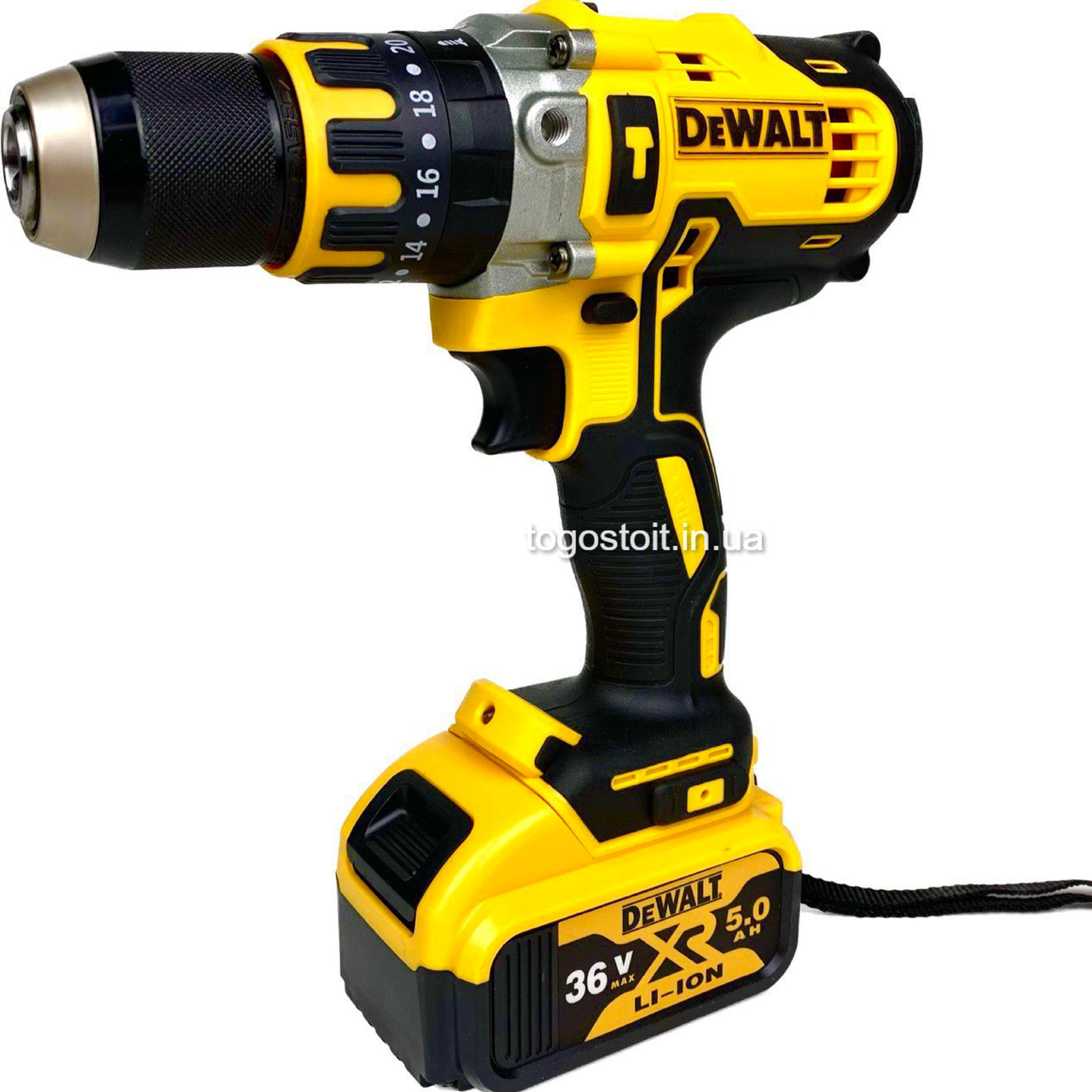 Ударний шурупокрут DeWALT DCD996NT (36V, 5Ah). Акумуляторний дриль-шурупокрут з ударом Деволта, фото 1