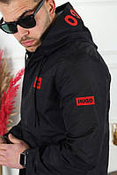 ЮА Ветровка куртка мужская Hugo Boss курточка чоловіча на молнии с капюшоном Premium качество / хьюго босс