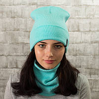 Комплект шапка с хомутом Luxyart унисекс размер подростковый голубой (OL-017) MY, код: 6670614