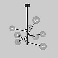 Люстра на 8 ламп Bubbles Lightled 61-LLP01-8 BK+CL UL, код: 8123388