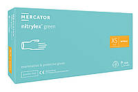 Перчатки нитриловые Mercator Medical Green XS Мятные 100 шт (00-00000134) MY, код: 8246352