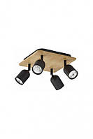 Спот TOP WOOD 4 BK TK-Lighting 3293 UL, код: 6955211