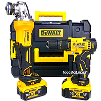 Набор аккумуляторного инструмента Dewalt 2в1 (36V, 5AH) Шуруповерт Dewalt DCD996NT + Болгарка Dewalt DCG405