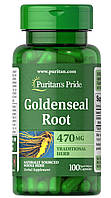 Гідрастис канадський Goldensealnbsp;Root Puritan's Pride 470 мг 100 капсул ST, код: 7586682