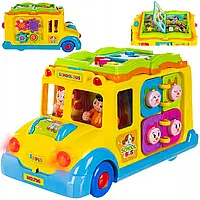 Детский игрушечный автобус Hola, музыкальный с подсветкой, 796 859