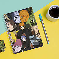 Скетчбук Sketchbook блокнот для рисования с принтом Naruto Наруто Акацки А3 Кавун 48 MY, код: 8301560