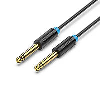 Кабель Vention 6.35mm TS Male to Male Audio Cable 1.5M Black (BAABG)