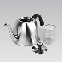 Заварочный чайник из нержавеющей стали 1,1 л Maestro MR-1333 1315 ST, код: 8179716