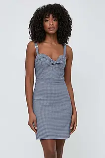AllOriginal com ua Сукня Guess LILIA колір синій mini облягаюча W4GK13 WG492 РОЗМІРИ ЗАПИТУЙТЕ