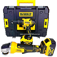 Набір акумуляторного інструменту Dewalt 2в1 (36 V, 5 A) Шурупокрут Dewalt DCD996NT + Болгарка Dewalt DCG405