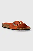 Urbanshop com ua Шкіряні шльопанці Birkenstock Madrid Big Buckle жіночі колір помаранчевий 1026612 РОЗМІРИ