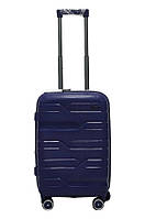 Чемодан маленький S полипропилен Milano bag 0306 56×35×24см 33л Темно-синий PZ, код: 7942721