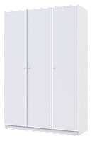 Шкаф для одежды Doros Promo Белый Белый 3 ДСП 135х48х204 (44900197) PI, код: 8037494