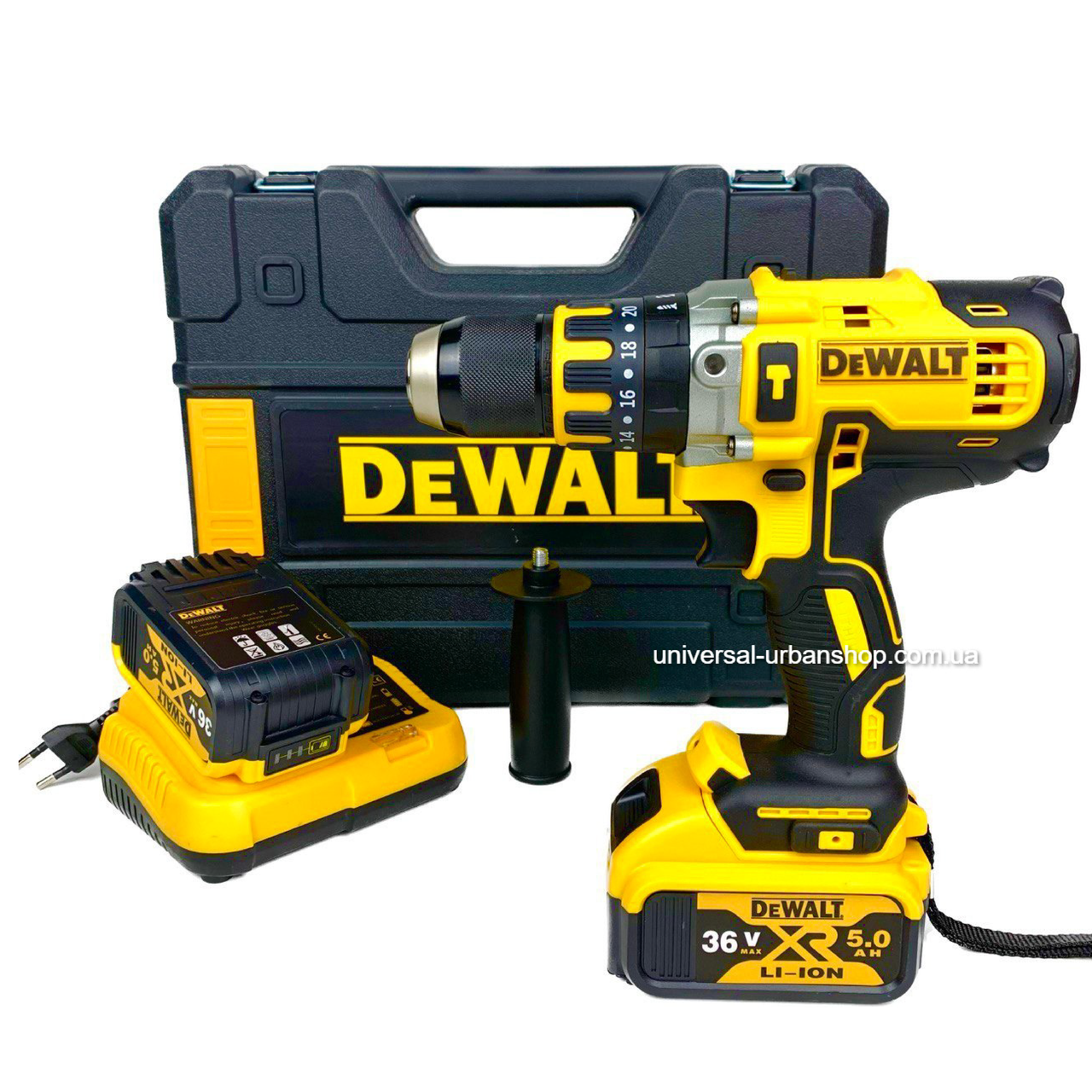 Ударний шурупокрут DeWALT DCD996NT (36V, 5AH) Акумуляторний шурупокрут з ударом Деволт