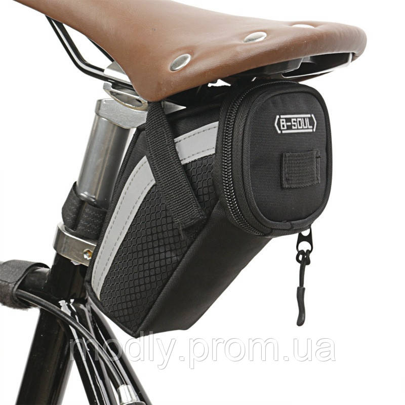 Підсідельна сумка B-SOUL велосумка під сідло Чорний (IBV011B) MY, код: 8148829