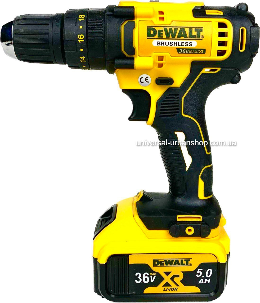 Набор аккумуляторного инструмента Dewalt 2в1 (36V, 5AH) Шуруповерт Dewalt DCD996NT + Болгарка Dewalt DCG405 - фото 9 - id-p2165246276