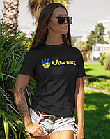 Женская футболка Mishe Патриотическая 46 Черный (1831146291) UL, код: 7955582