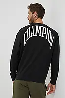 Urbanshop com ua Кофта Champion чоловіча колір чорний з принтом РОЗМІРИ ЗАПИТУЙТЕ