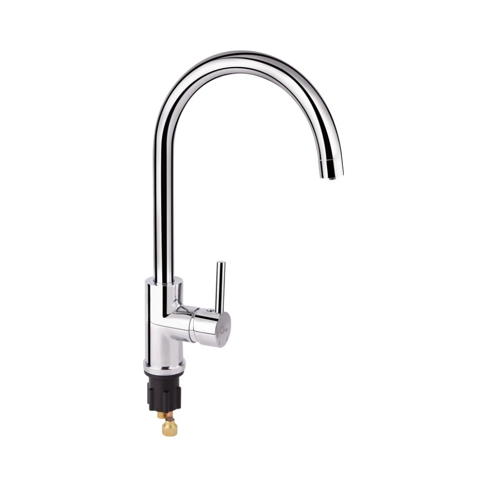 Змішувач для кухні з під'єднанням для питної води Qtap Spring QTSPRCRM007F2 Chrome, кран на мийку