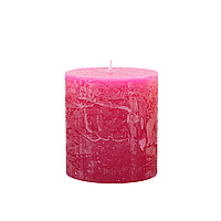 Свічка циліндрична Candlesense Decor Rustic 75*70 33 год Фуксія ET, код: 7824227