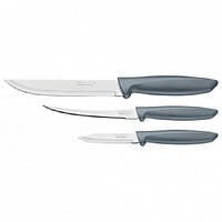 Набор ножей Tramontina Plenus из 3 шт Серый 23498 613 DH, код: 8179588