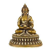 Статуя Будды Амитабхи (тиб. Опаме) Бронза Оксид Частичное серебрение Kailash 10 см (23892) ST, код: 8140218