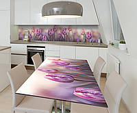 Наклейка вінілова на стіл Zatarga Ранок і тюльпани 600х1200 мм UL, код: 5561851