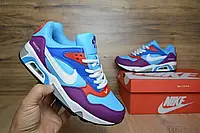 Женские кроссовки Nike Найк Air Max голубые с сиренью . Код товара ОД - 2044 37