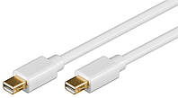 Кабель монітора-сигнальний Goobay DisplayPort mini M M 2.0m v1.2 4K60Hz D5.0mm Gold білий (7 MY, код: 7454846