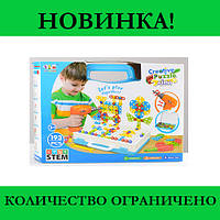 Мозаика конструктор с шуруповертом Creative Puzzle 193 детали TLH-28! Новинка