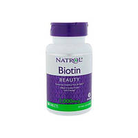 Биотин Natrol Biotin 1000 mcg 100 Tabs DH, код: 7517997