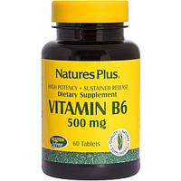 Пиридоксин Nature's Plus Vitamin B6 500 mg 60 Tabs DH, код: 7518122