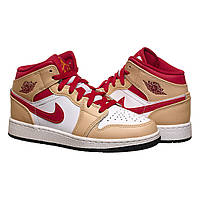 Кросівки жіночі Jordan 0 Mid Light Cardinal Curry (Gs) (554725-201) 36.5 Бежевий UL, код: 7701779