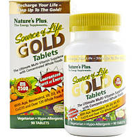 Витаминно-минеральный комплекс Nature's Plus Source of Life Gold 90 Tabs DH, код: 7572624