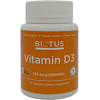 Витамин D Biotus Vitamin D3 1000 ME 60 Caps BIO-530043 DH, код: 7645827