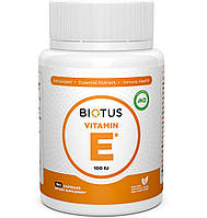 Витамин E Biotus Vitamin Е 100 МЕ 100 Caps BIO-530593 DH, код: 7778496