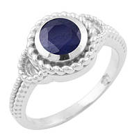 Серебряное кольцо SilverBreeze с натуральным сапфиром (1646489) 17 размер DH, код: 6434765