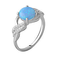 Серебряное кольцо SilverBreeze с опалом 1.096ct (2061021) 17 размер DH, код: 6485824