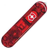 Накладка на нож Victorinox 58мм передняя с фонарем LED V Красный неон (1049-VxC6200.T1) VA, код: 8035457