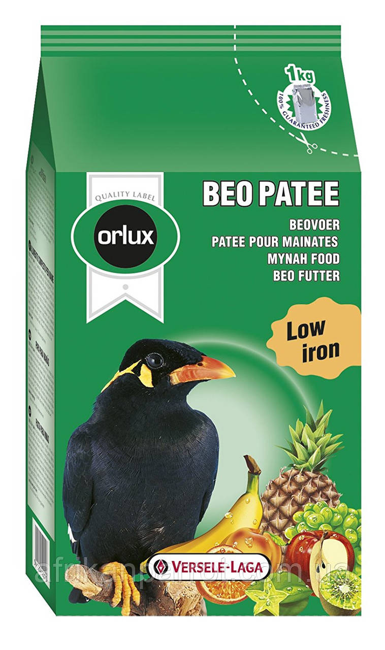 Versele Laga Orlux beo patee 1kg —Корм для птахів Майна
