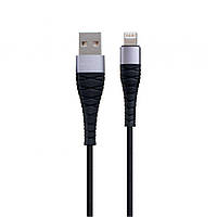 Кабель Borofone BX32 Munificent USB - Lightning 2.4A Max 1 m Черный XN, код: 7677416