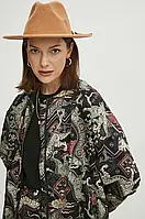 AllOriginal com ua Куртка-бомбер Medicine жіноча колір чорний перехідна oversize РОЗМІРИ ЗАПИТУЙТЕ