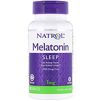 Мелатонин для сна Natrol Melatonin Time Release 1 mg 90 Tabs NTL-00467 EV, код: 7518019