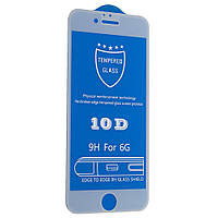 Защитное стекло 10D 9H для Apple iPhone 6 iPhone 6S White (00003632) BX, код: 1470784