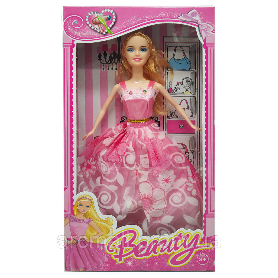 Детская кукла Beauty Bambi 1219-5 в бальном платье Розовый с белым AM, код: 7637434 - фото 1 - id-p2165373157