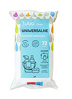 Универсальные влажные салфетки для уборки Luba CLEAN 72 шт UD, код: 7824263