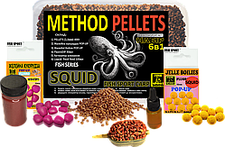 Набір 6в1 METHOD PELLETS SQUID, Коричневий