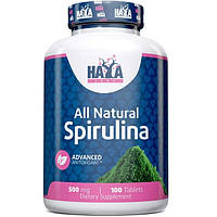 Спирулина Haya Labs All Natural Spirulina 500 mg 100 Tabs XN, код: 8062147